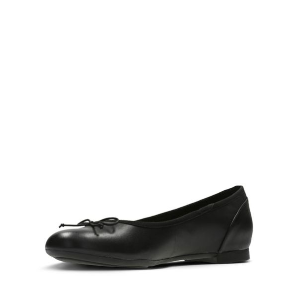 Clarks Womens Couture Bloom Flat Shoes Black | CA-3268154